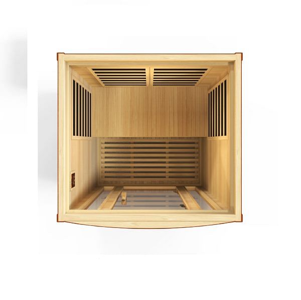 Golden Designs Dynamic "San Marino Elite" 2-Person Ultra Low EMF FAR Infrared Sauna - Image 7