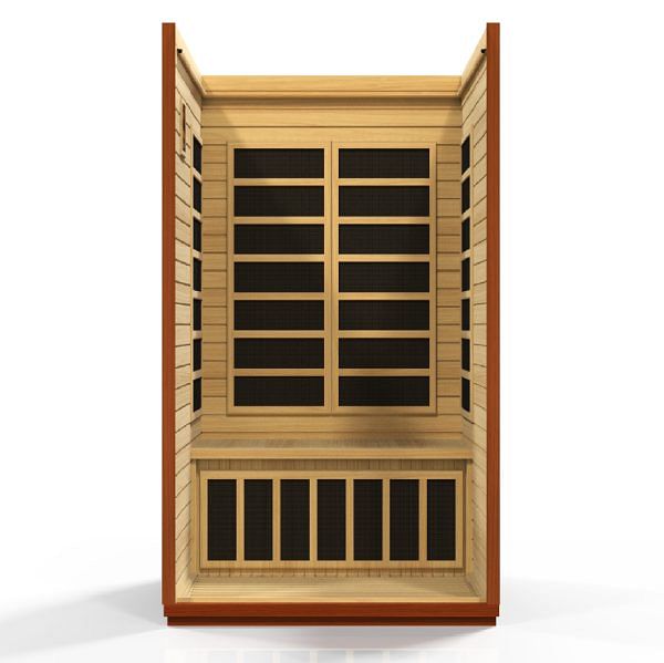 Golden Designs Dynamic "San Marino Elite" 2-Person Ultra Low EMF FAR Infrared Sauna - Image 4