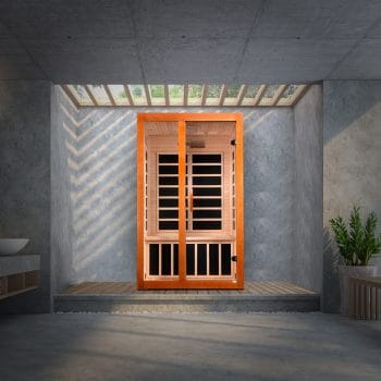 Alternative view of Golden Designs Dynamic "Santiago Elite" 2-Person Ultra Low EMF FAR Infrared Sauna