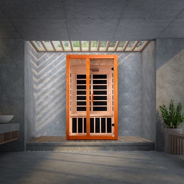 Golden Designs Dynamic "Santiago Elite" 2-Person Ultra Low EMF FAR Infrared Sauna - Image 2