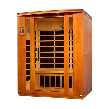 Golden Designs Dynamic "Bellagio" 3-Person Low EMF FAR Infrared Sauna