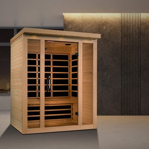 Golden Designs Dynamic "Vila" 3-Person Ultra Low EMF FAR Infrared Sauna - Image 2