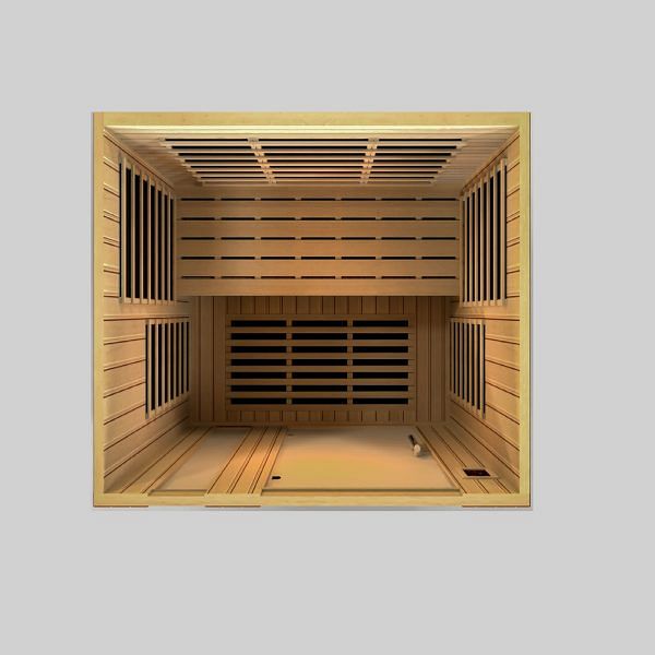 Golden Designs Dynamic "Lugano Elite" 3-Person Ultra Low EMF FAR Infrared Sauna - Image 6