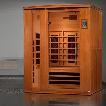 Alternative view of Golden Designs Dynamic "Lugano Full Spectrum" 3-Person Full Spectrum Infrared Sauna