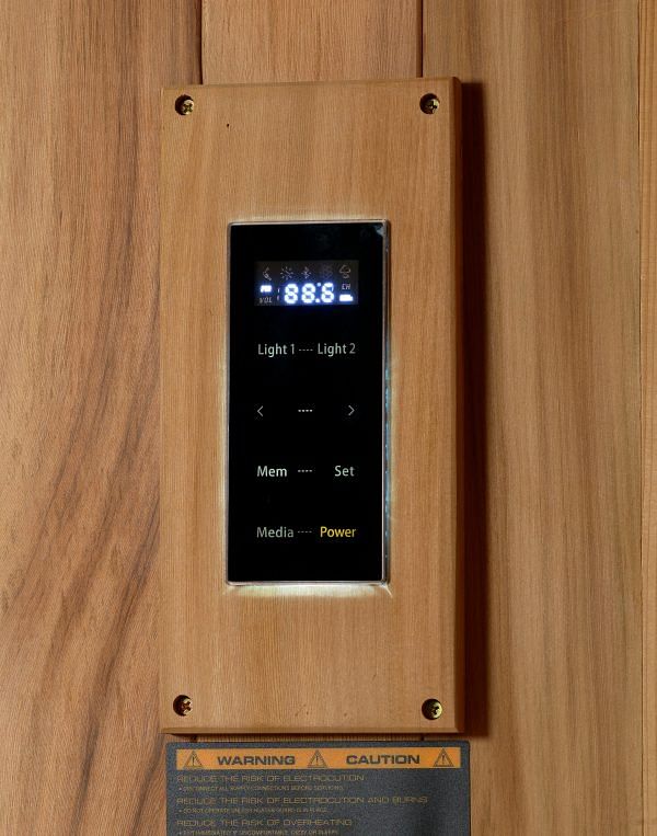 Golden Designs Sundsvall Edition 2 Person Traditional Indoor Sauna - Canadian Red Cedar - Image 9