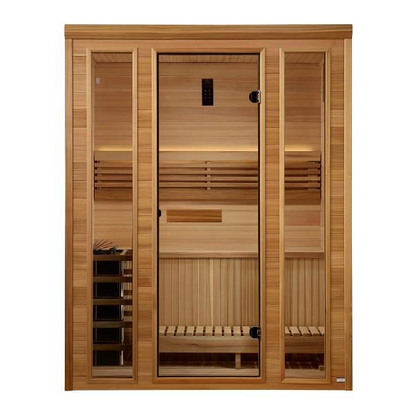 Golden Designs Andermatt Edition 3 Person Traditional Steam Sauna-Clear Cedar - Image 3