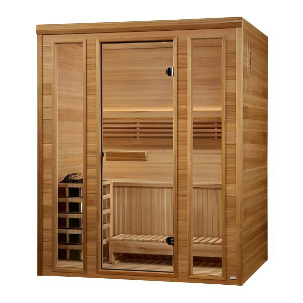 Golden Designs Andermatt Edition 3 Person Traditional Steam Sauna-Clear Cedar - Image 4