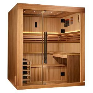 Golden Designs Osla Edition 6 Person Traditional Sauna - Canadian Red Cedar