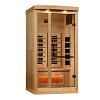 Golden Designs 1-2-Person Full Spectrum PureTech™ Near Zero EMF FAR Infrared Sauna with Himalayan Salt Bar (Canadian Hemlock)