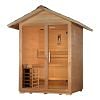 Golden Designs Arlberg 3 Person Traditional Outdoor Sauna - Canadian Hemlock