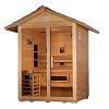 Golden Designs Carinthia 3 Person Hybrid Outdoor Sauna - Canadian Hemlock