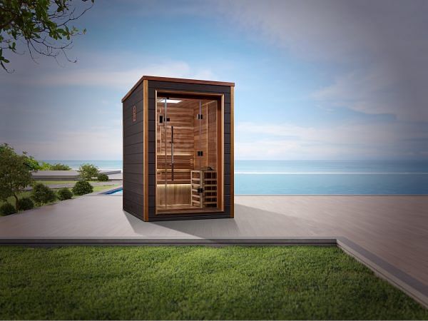 Golden Designs Narvik 2 Person Outdoor-Indoor Traditional Sauna - Canadian Red Cedar Interior - Image 7