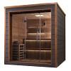 Golden Designs Bergen 6 Person Outdoor-Indoor Traditional Sauna - Canadian Red Cedar Interior