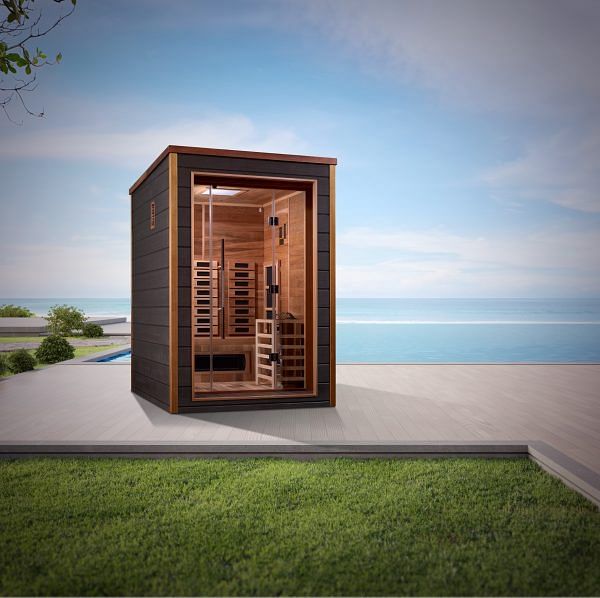 Golden Designs Nora 2 Person Outdoor-Indoor Hybrid Full Spectrum Sauna - Image 6