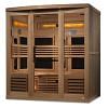 Golden Designs 6-Person Full Spectrum PureTech™ Near Zero EMF FAR Infrared Sauna with Himalayan Salt Bar (Canadian Hemlock)