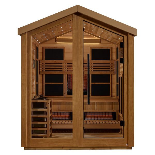 Golden Designs Loviisa 3 Person Full Spectrum Hybrid Outdoor Sauna - Image 3