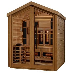 Golden Designs Loviisa 3 Person Full Spectrum Hybrid Outdoor Sauna