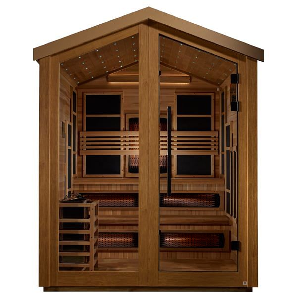 Golden Designs Kaskinen 6 Person Full Spectrum Hybrid Outdoor Sauna - Image 2