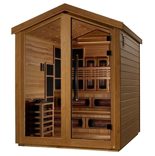 Golden Designs Kaskinen 6 Person Full Spectrum Hybrid Outdoor Sauna - Image 3