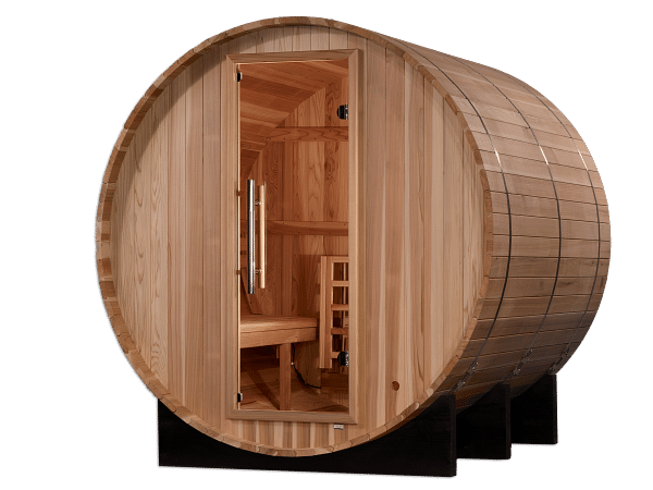 Golden Designs Arosa 4 Person Traditional Barrel Sauna - Pacific Cedar - Image 8