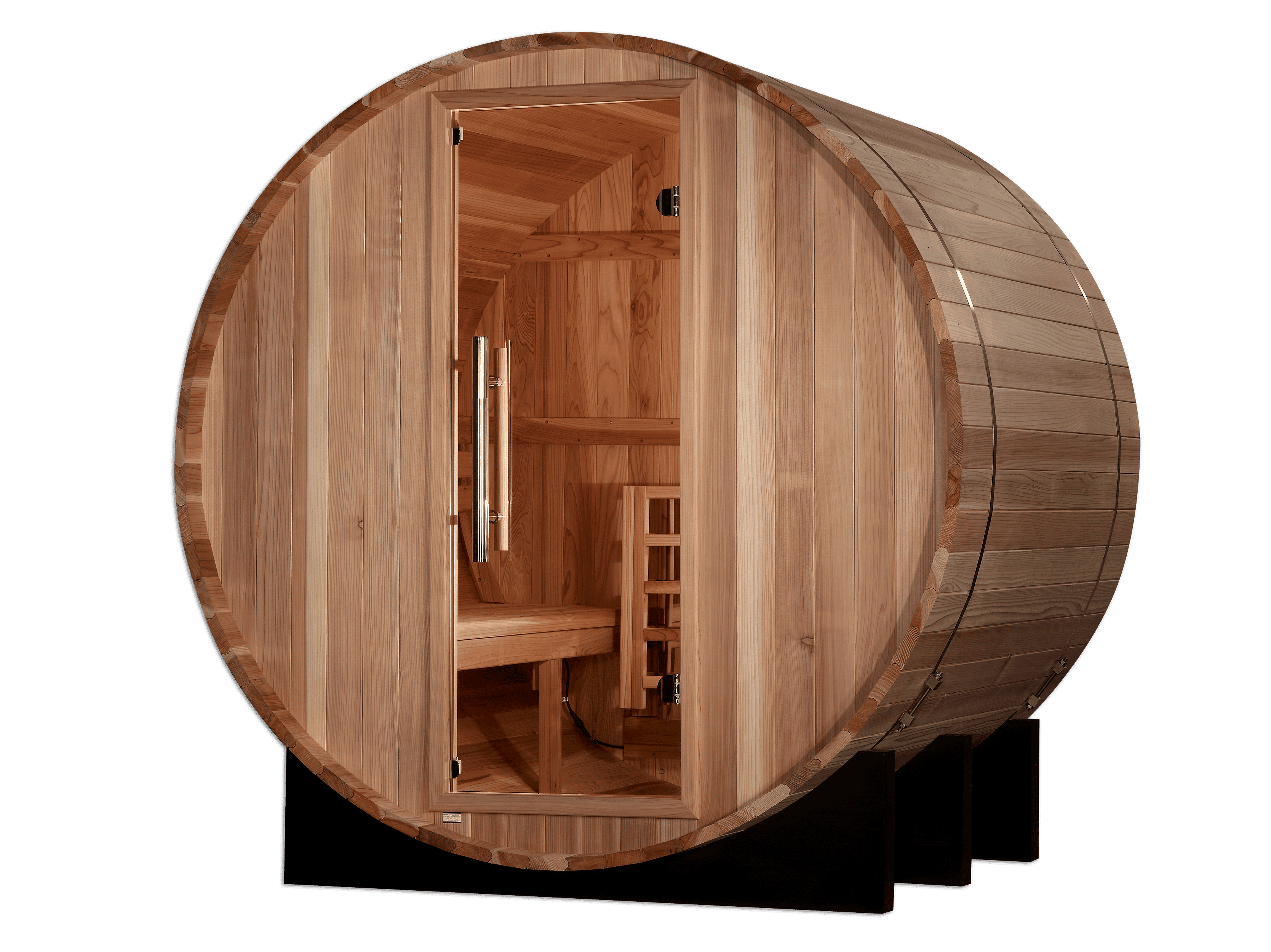 Golden Designs St. Moritz 2 Person Traditional Barrel Sauna - Pacific Cedar - Image 3