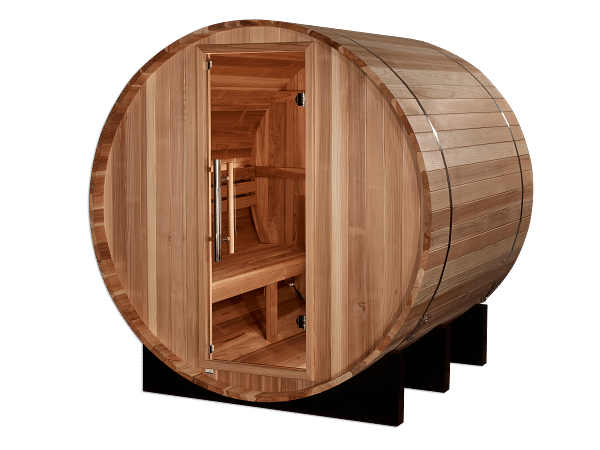 Golden Designs St. Moritz 2 Person Traditional Barrel Sauna - Pacific Cedar - Image 4