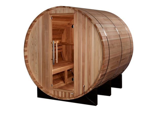 Golden Designs Arosa 4 Person Traditional Barrel Sauna - Pacific Cedar - Image 5