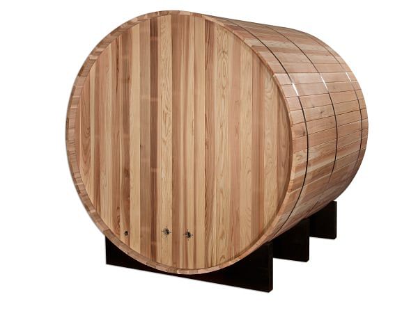 Golden Designs Arosa 4 Person Traditional Barrel Sauna - Pacific Cedar - Image 4