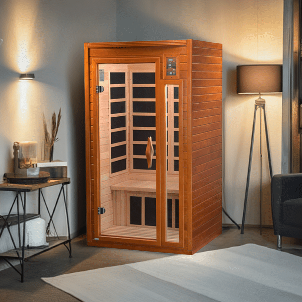 Golden Designs Dynamic "Barcelona Elite" 1-2 Person Ultra Low EMF FAR Infrared Sauna