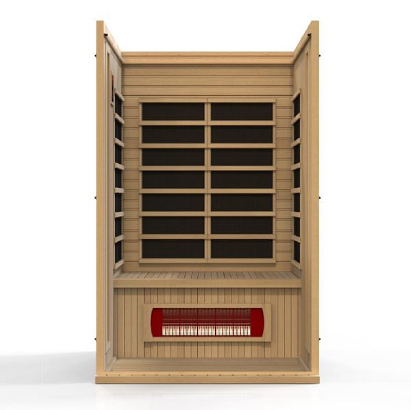 Golden Designs Maxxus "Serenity" Dual Tech 2-Person Low EMF FAR Infrared Sauna with Canadian Hemlock - Image 6