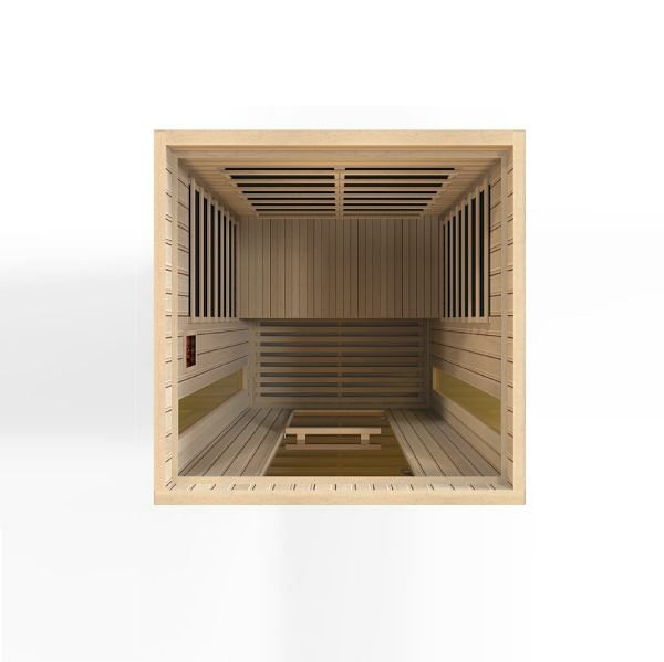 Golden Designs Maxxus "Serenity" Dual Tech 2-Person Low EMF FAR Infrared Sauna with Canadian Hemlock - Image 7