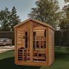 Golden Designs Loviisa 3 Person Full Spectrum Hybrid Outdoor Sauna