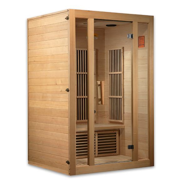 Golden Designs Maxxus "Seattle" Edition 2-Person Near Zero EMF FAR Infrared Carbon Sauna with Canadian Hemlock - Image 5