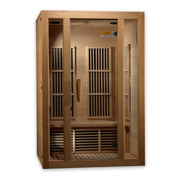 Golden Designs Maxxus "Seattle" Edition 2-Person Near Zero EMF FAR Infrared Carbon Sauna with Canadian Hemlock - Image 4