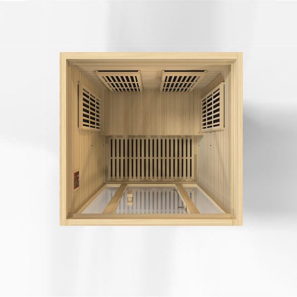 Golden Designs Maxxus "Seattle" Edition 2-Person Near Zero EMF FAR Infrared Carbon Sauna with Canadian Hemlock - Image 7