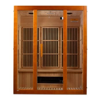 Alternative view of Golden Designs Maxxus "Alpine" Dual Tech 3-Person Low EMF FAR Infrared Sauna with Canadian Hemlock