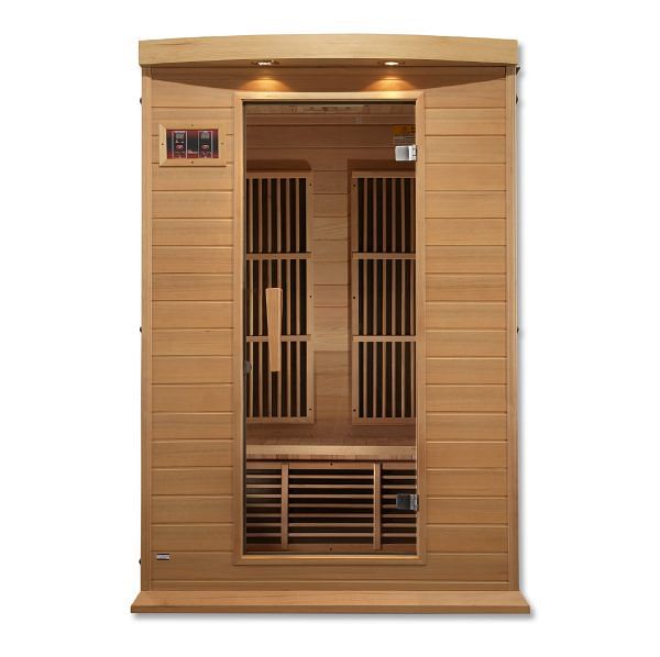 Golden Designs Maxxus 2-Person FAR Infrared Sauna - Low EMF with Canadian Hemlock - Image 3