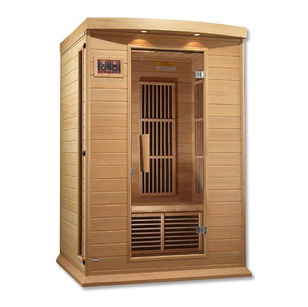 Golden Designs Maxxus 2-Person FAR Infrared Sauna - Low EMF with Canadian Hemlock