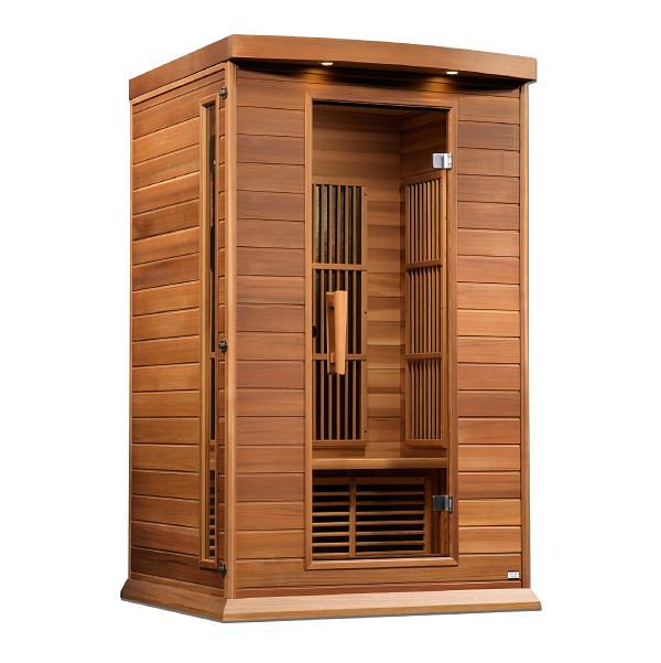 Golden Designs Maxxus 2-Person Near Zero EMF (Under 2MG) FAR Infrared Sauna (Canadian Red Cedar) - Image 2