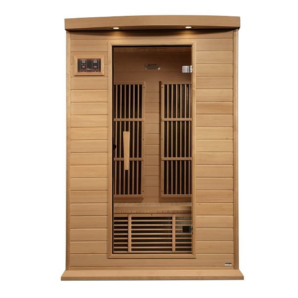 Golden Designs Maxxus Infrared Sauna 2-Person Near Zero EMF FAR Infrared w/ Hemlock - Image 3