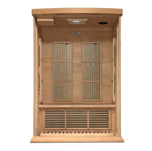 Golden Designs Maxxus Infrared Sauna 2-Person Near Zero EMF FAR Infrared w/ Hemlock - Image 4