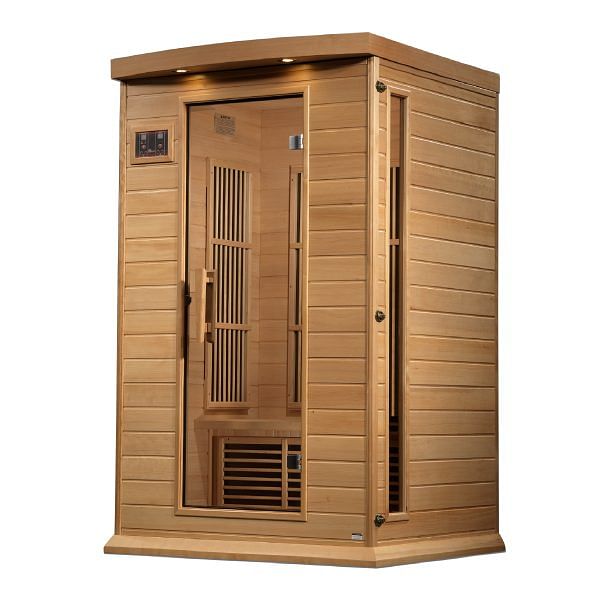 Golden Designs Maxxus Infrared Sauna 2-Person Near Zero EMF FAR Infrared w/ Hemlock - Image 5