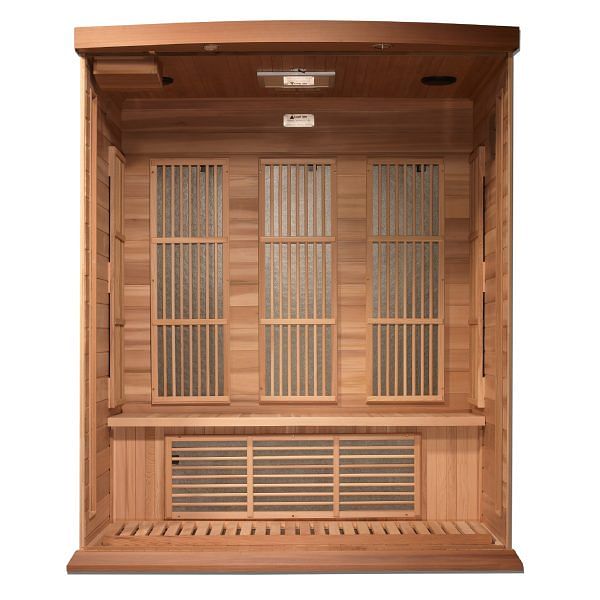 Golden Designs Maxxus 3-Person FAR Infrared Sauna Low EMF with Red Cedar - Image 4