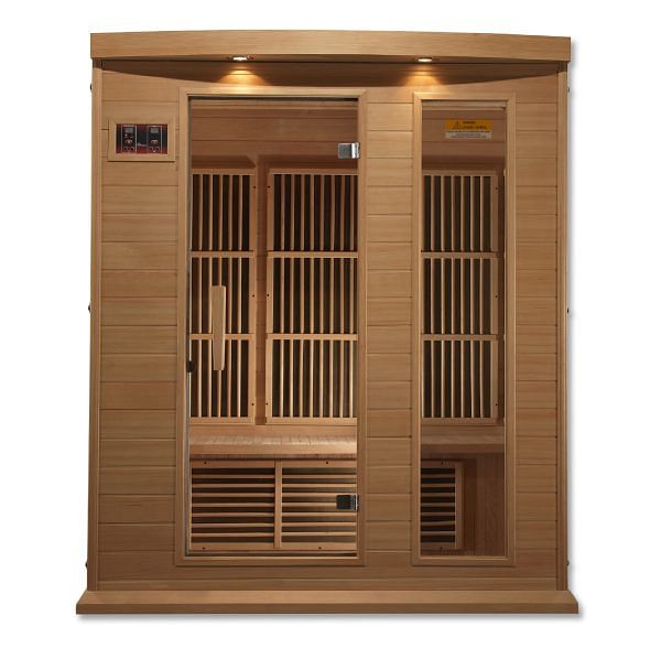 Golden Designs Maxxus 3-Person FAR Infrared Sauna Low EMF with Canadian Hemlock - Image 3