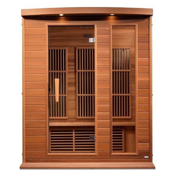 Maxxus 3-Person Near Zero EMF (Under 2MG) FAR Infrared Sauna (Canadian Red Cedar) - Image 3