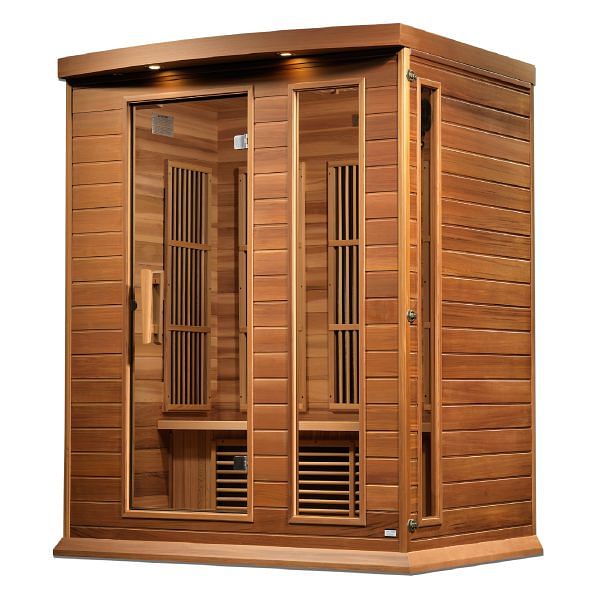 Maxxus 3-Person Near Zero EMF (Under 2MG) FAR Infrared Sauna (Canadian Red Cedar) - Image 4