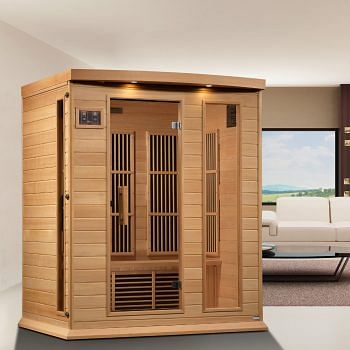 EMF FAR Infrared Sauna with Canadian Hemlock