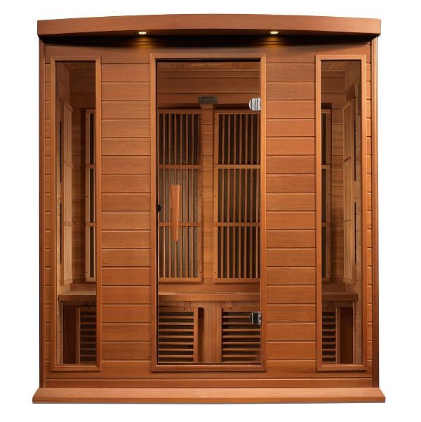 Golden Designs Maxxus 4-Person Low EMF FAR Infrared Sauna Canadian Red Cedar - Image 4