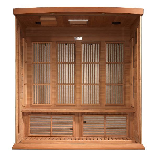 Golden Designs Maxxus 4-Person Low EMF FAR Infrared Sauna Canadian Red Cedar - Image 3