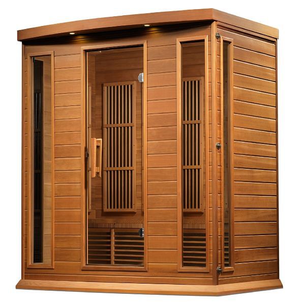 Golden Designs Maxxus 4-Person Low EMF FAR Infrared Sauna Canadian Red Cedar - Image 5